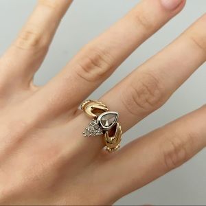 14k Diamond Claddagh Ring
